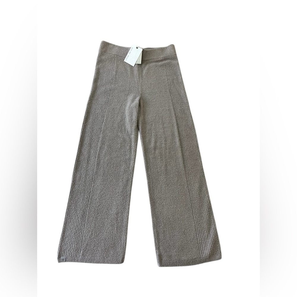 Barefoot Dreams CozyChic Lite Textured Pant in Neutral Olive Branch XS NWT